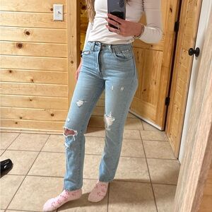 Levi's Light Blue Straight Leg Jeans